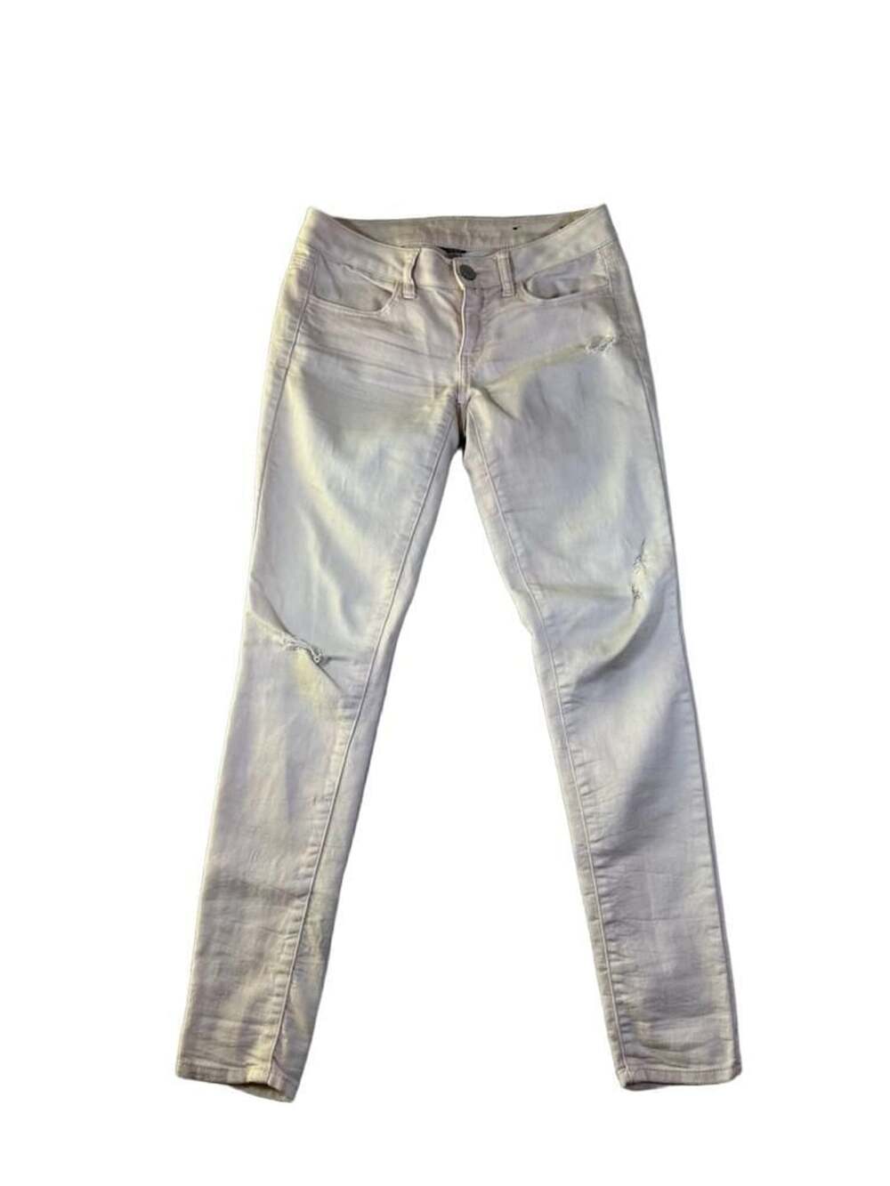 American Eagle Jegging Light Pink Distressed Stretch Jeans Size 2